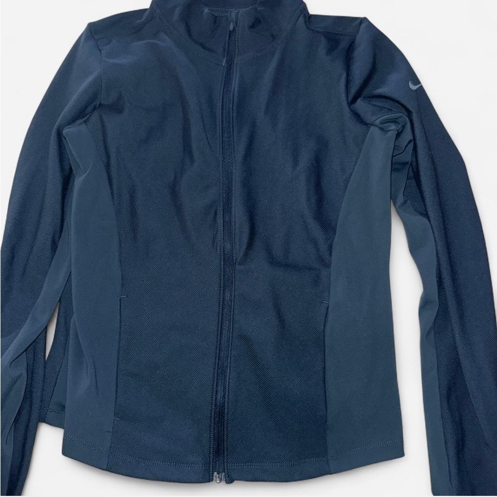 Nike Women's Deep Blue Dri-Fit full zip lightweight jacket